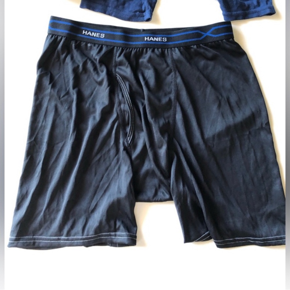 New Hanes Men's Boxer Brief X-temperature Black Size medium